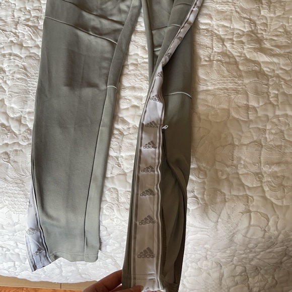 COPY - Adidas Grey Joggers with Zip Detail - Picture 3 of 7